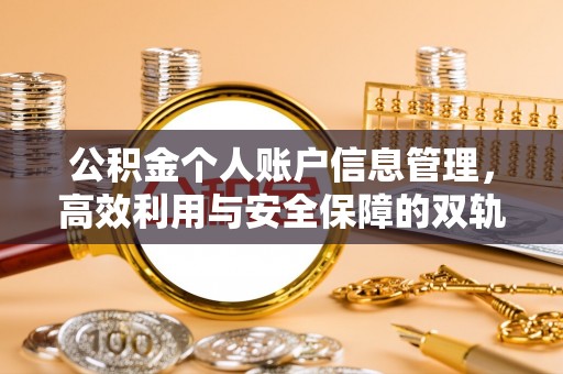 溪湖公积金个人账户信息管理，高效利用与安全保障的双轨并行