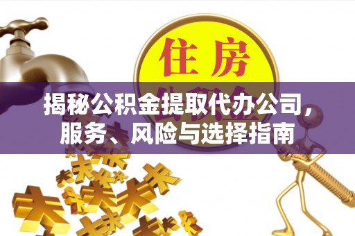 溪湖揭秘公积金提取代办公司，服务、风险与选择指南