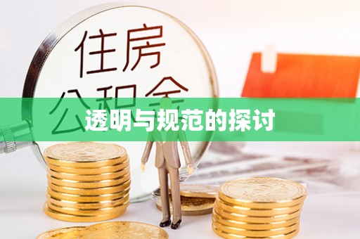 溪湖透明与规范的探讨