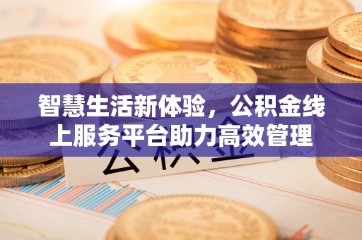 溪湖智慧生活新体验，公积金线上服务平台助力高效管理