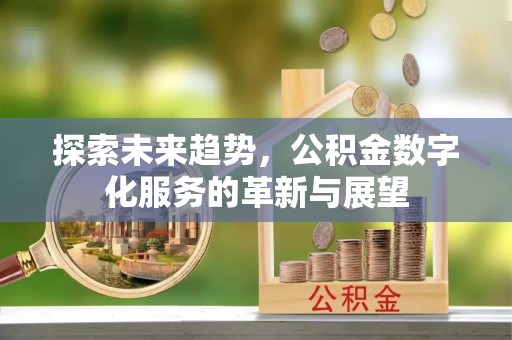 溪湖探索未来趋势，公积金数字化服务的革新与展望