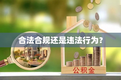 溪湖合法合规还是违法行为？