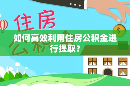 溪湖如何高效利用住房公积金进行提取？